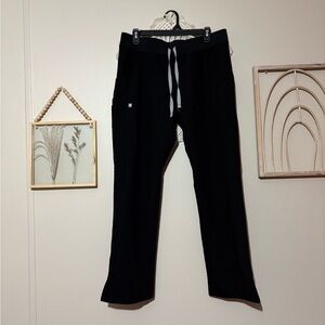 Figs Black Cargo Scrub Pants